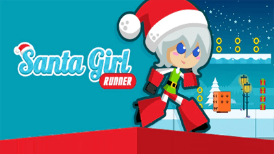Corridore della ragazza di Babbo Natale